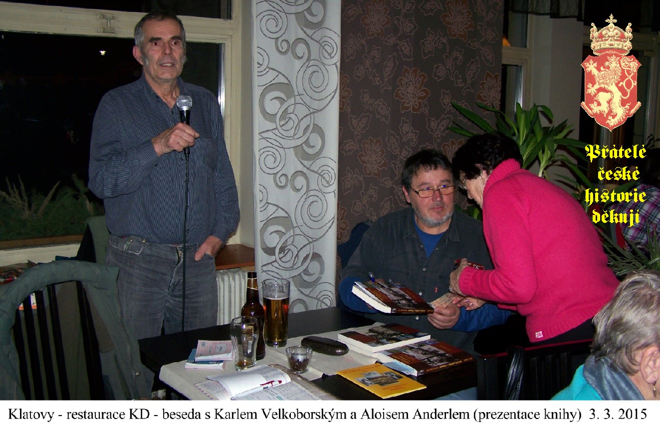 beseda s Karlem Velkoborským prezentace knihy Aloise Andrle