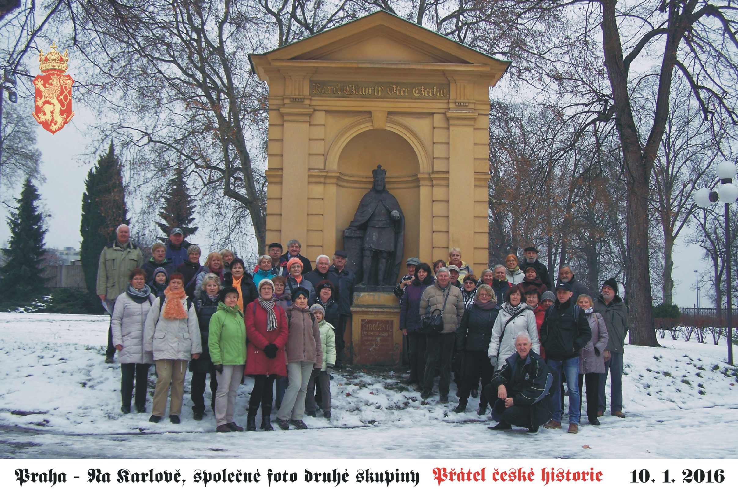 společné focení s císařem Karlem