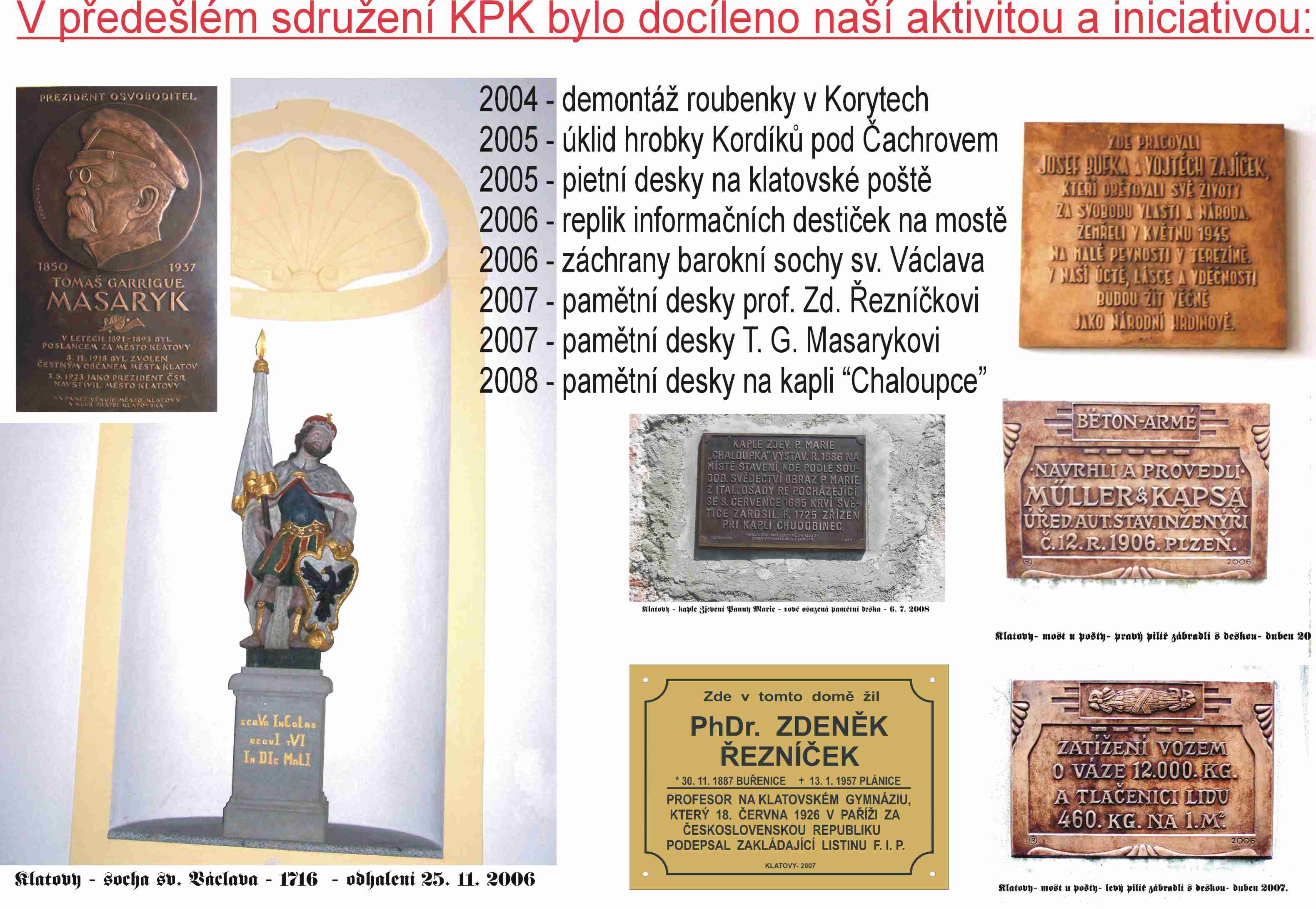 Naše iniciativa v letech 2000 - 2008