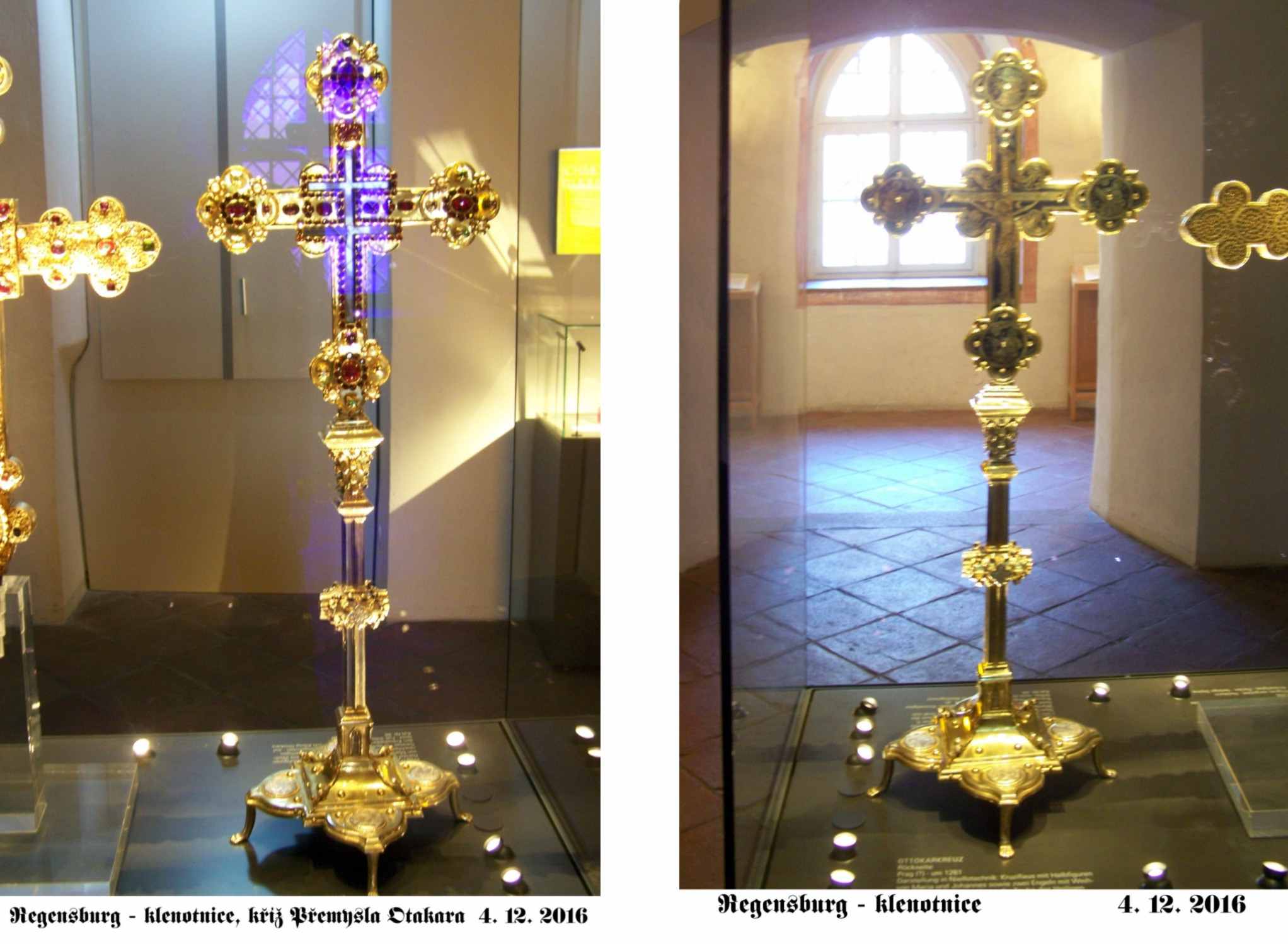 Zlatý kříž Přemysla Otakara II. v pokladnici