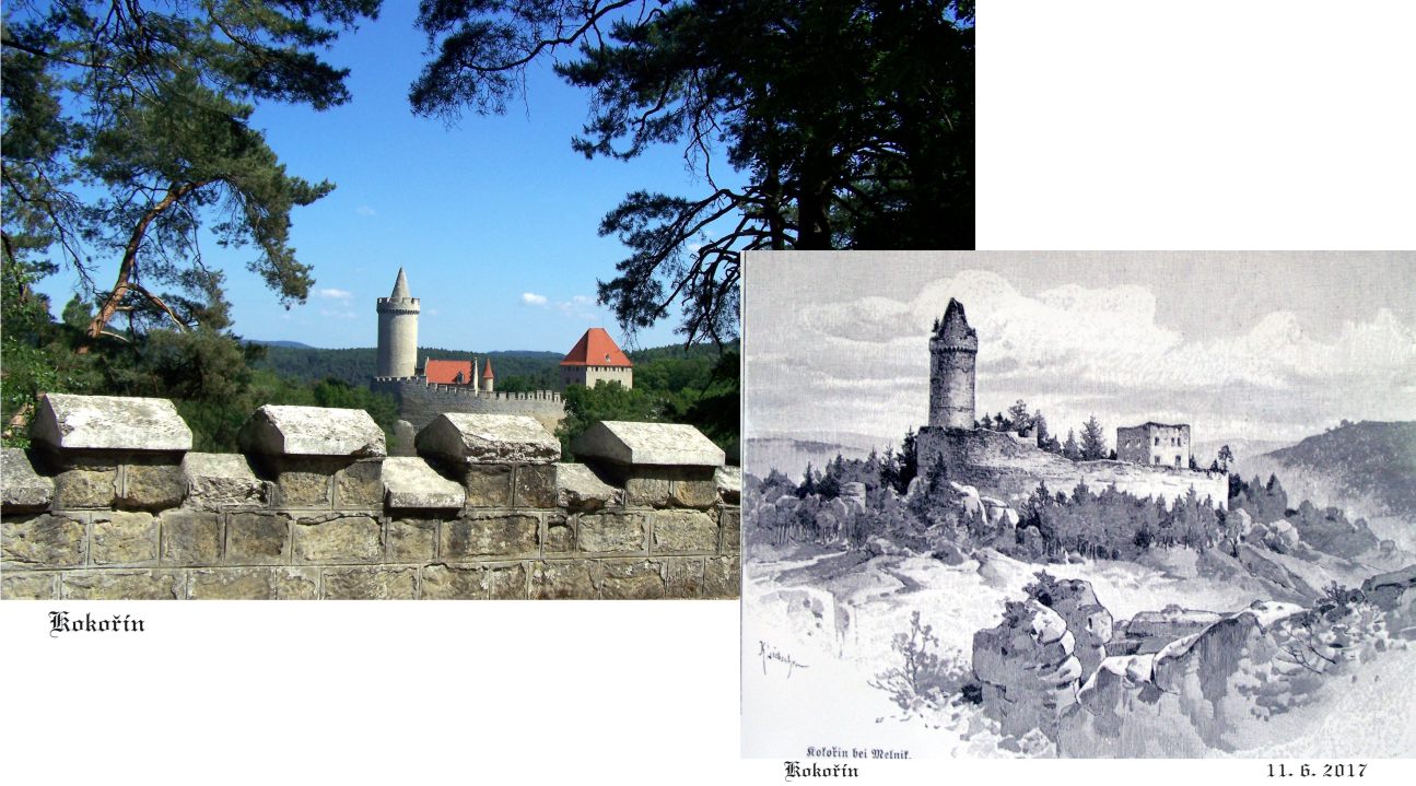 Kokořínský hrad z vyhlídky