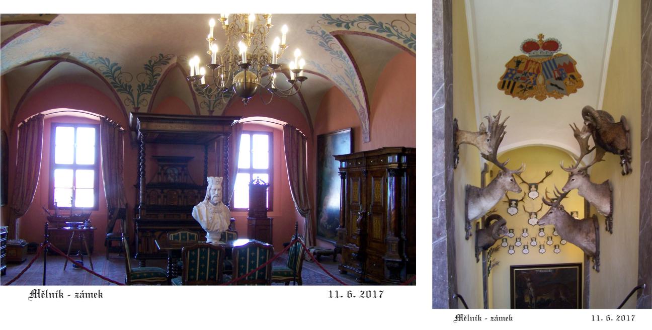 Zámecký interiér na mělnickém zámku