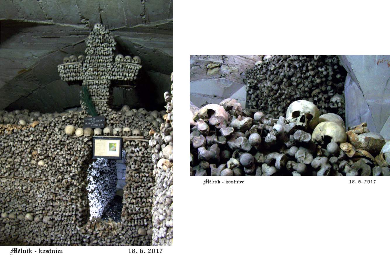 Kostnice v kryptě kostela