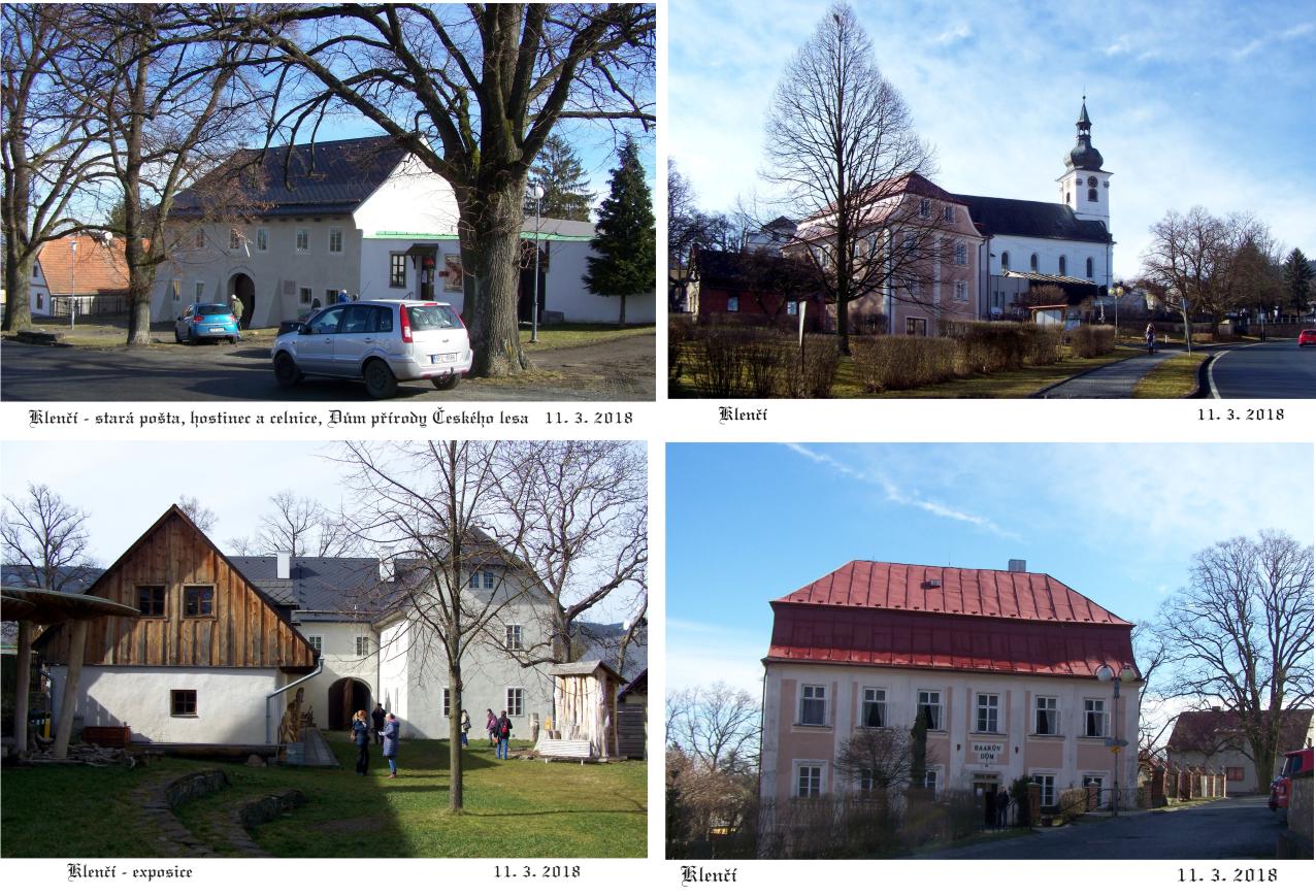 V Klenčí kostel, Baarovo museum a Dům přírody Českého lesa.