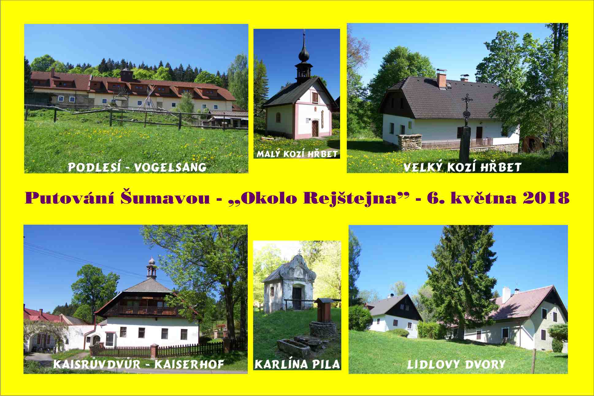 Jarní putování Šumavou - okolo Rejštejna b