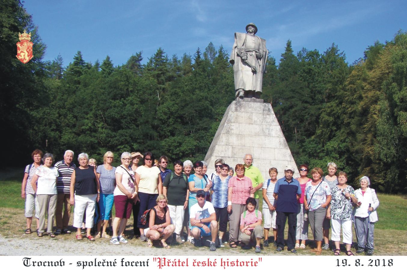 Společné focení druhé skupiny u Žižky.