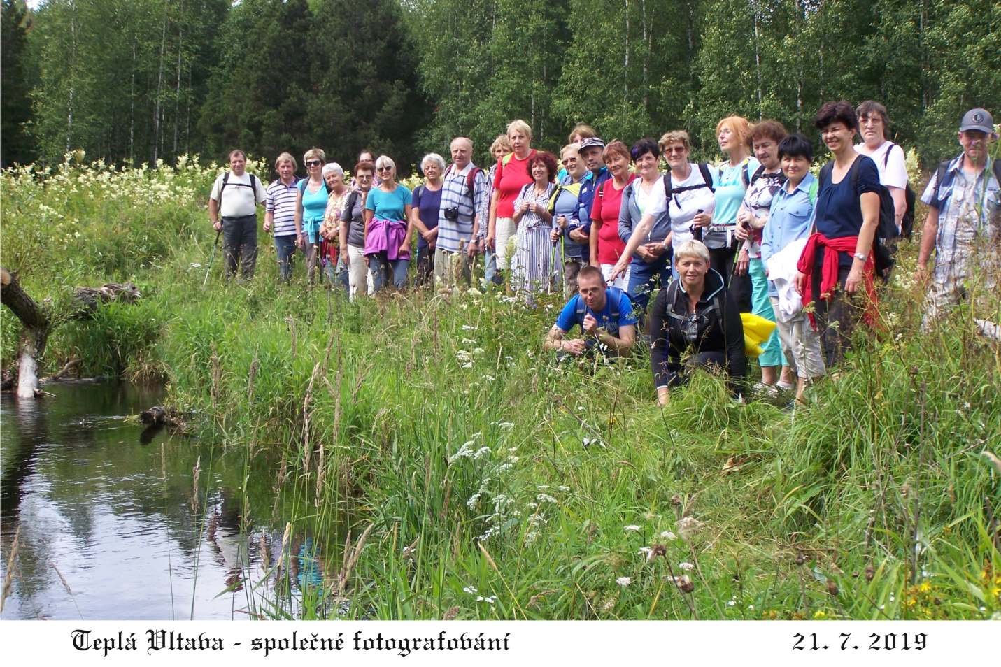 Zastavení u krásných scenériích Teplé Vltavy.