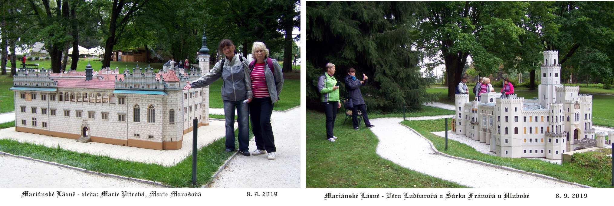 Modely v Boheminium parku nás učarovaly.