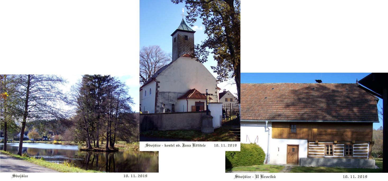 V obci je k vidění rybník, kostel a statek u Krocíků.