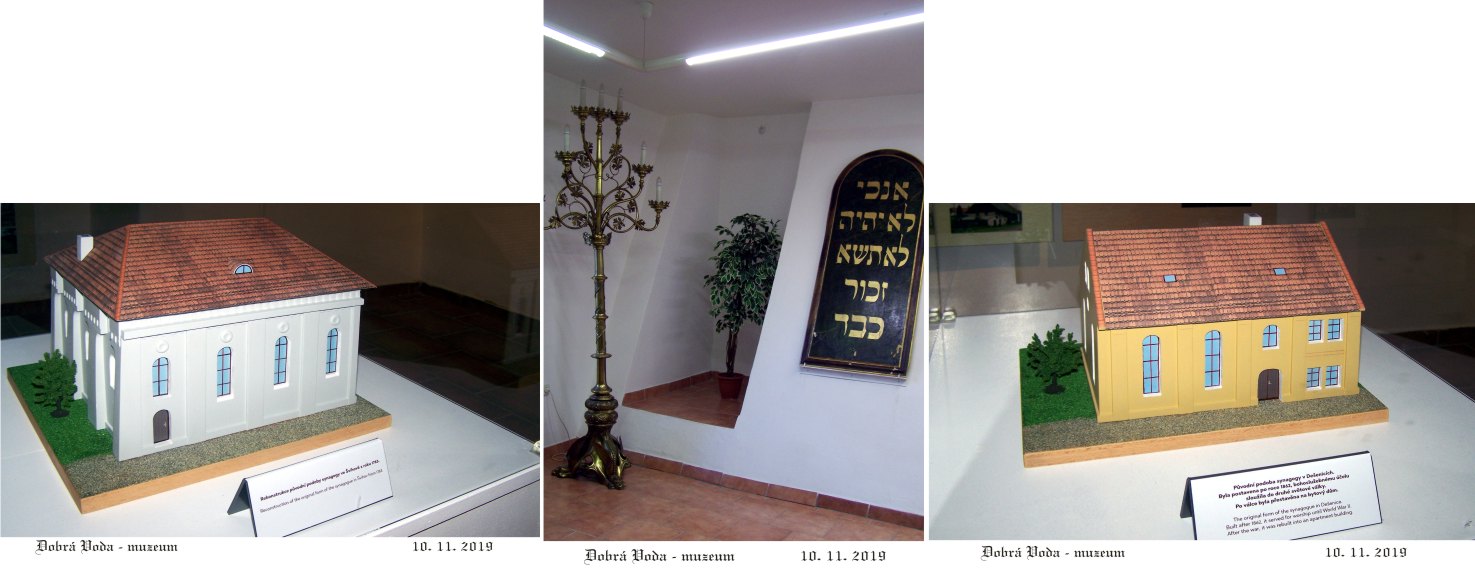 Makety synagog ve Švihově a v Dešenicích a mnoho dalšího v muzeu Šimona Adlera.