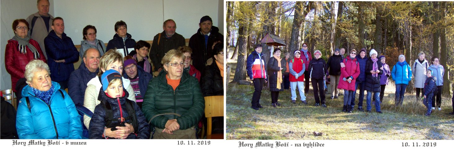 Při promítání v muzeu a na vyhlídce.