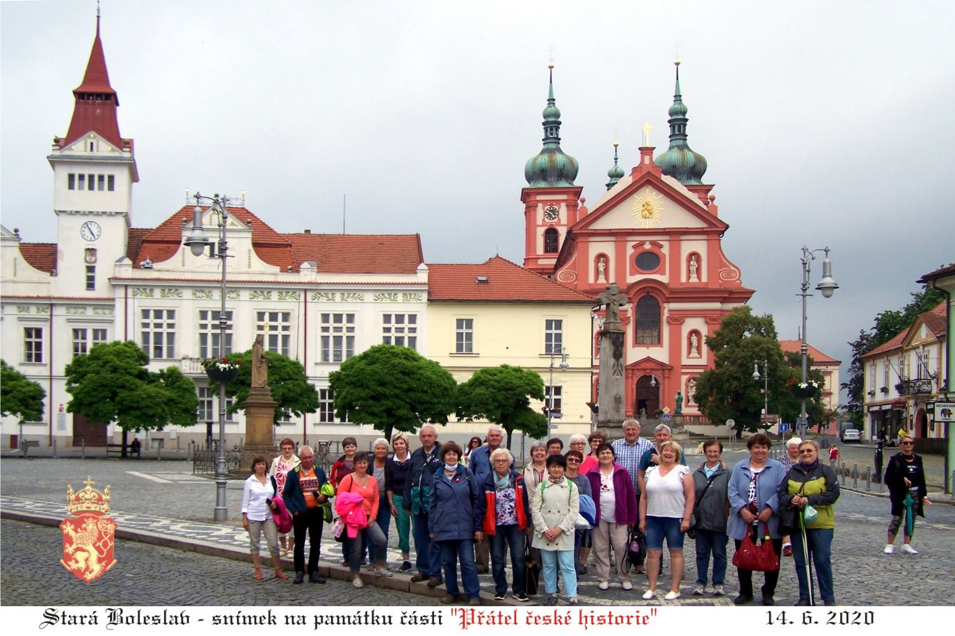 Společné foto na památku ve Staré Boleslavi.