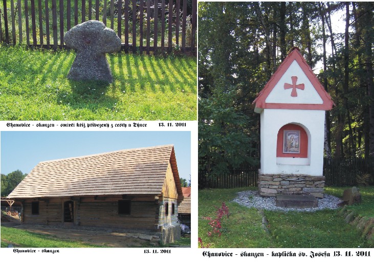 smírčí kříž a kaplička u skanzenu