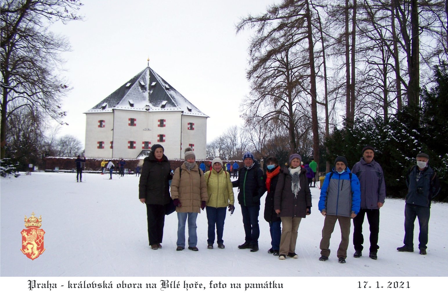 Foto na památku v královské oboře u Hvězdy.