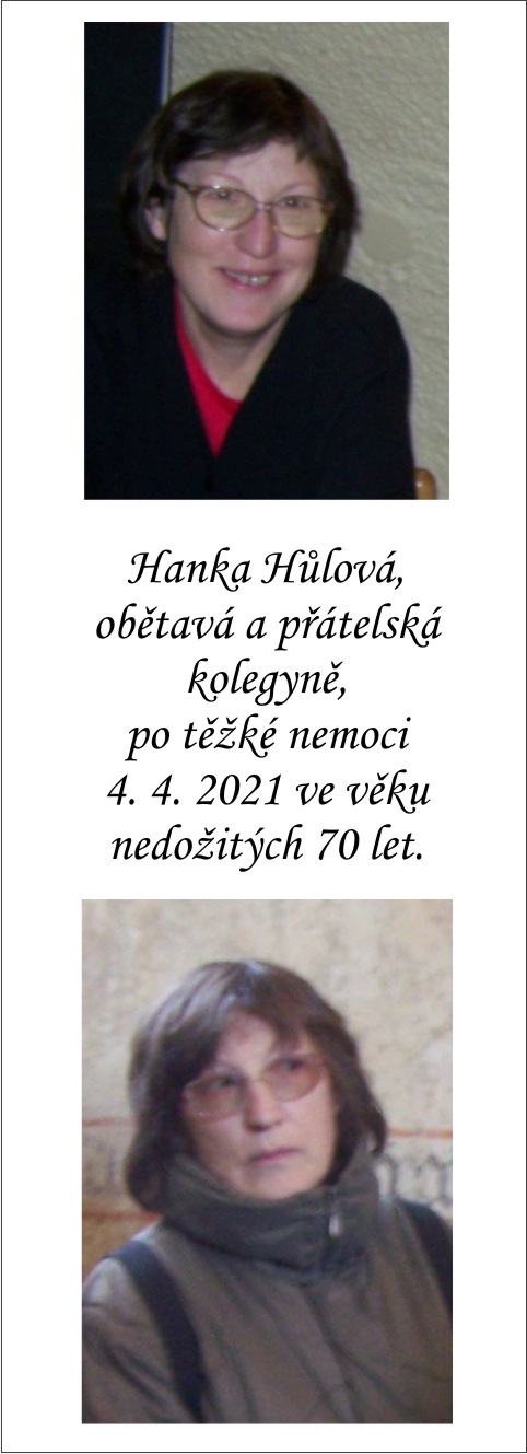 Vzpomínka g na Hanu Hůlovou.