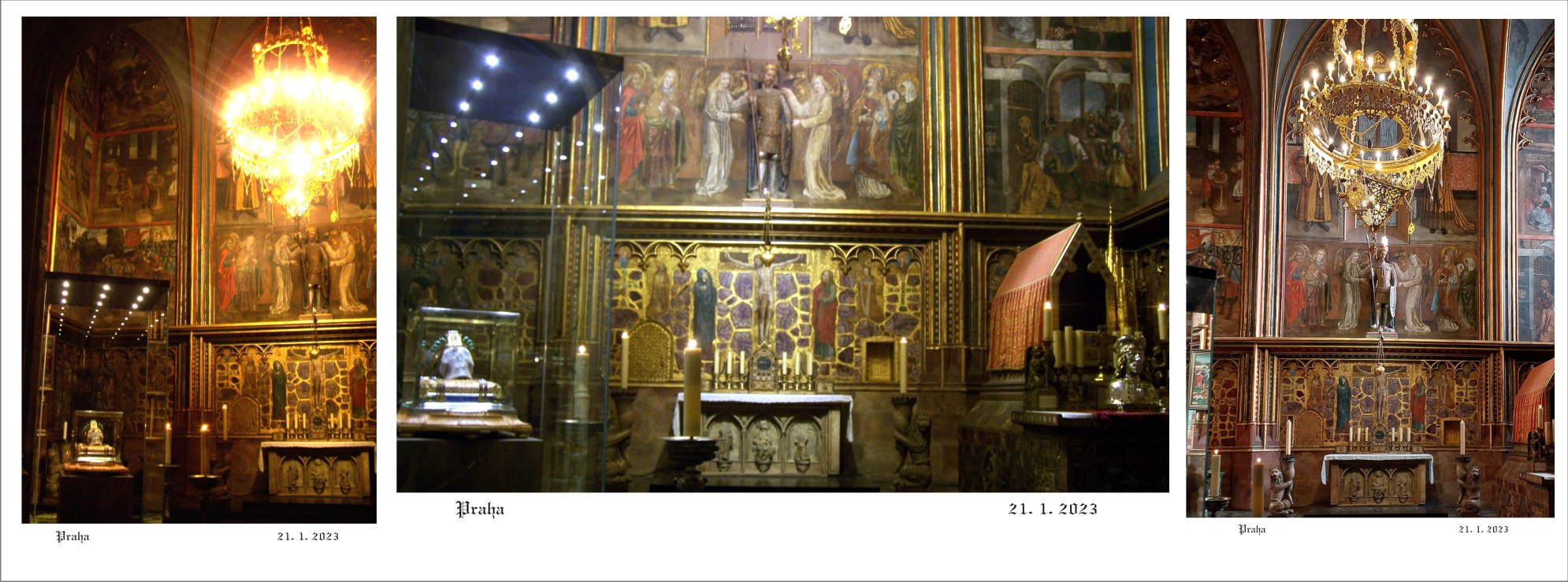 Duchovní kaple svatého Václava je stejná od doby císaře Karla IV.