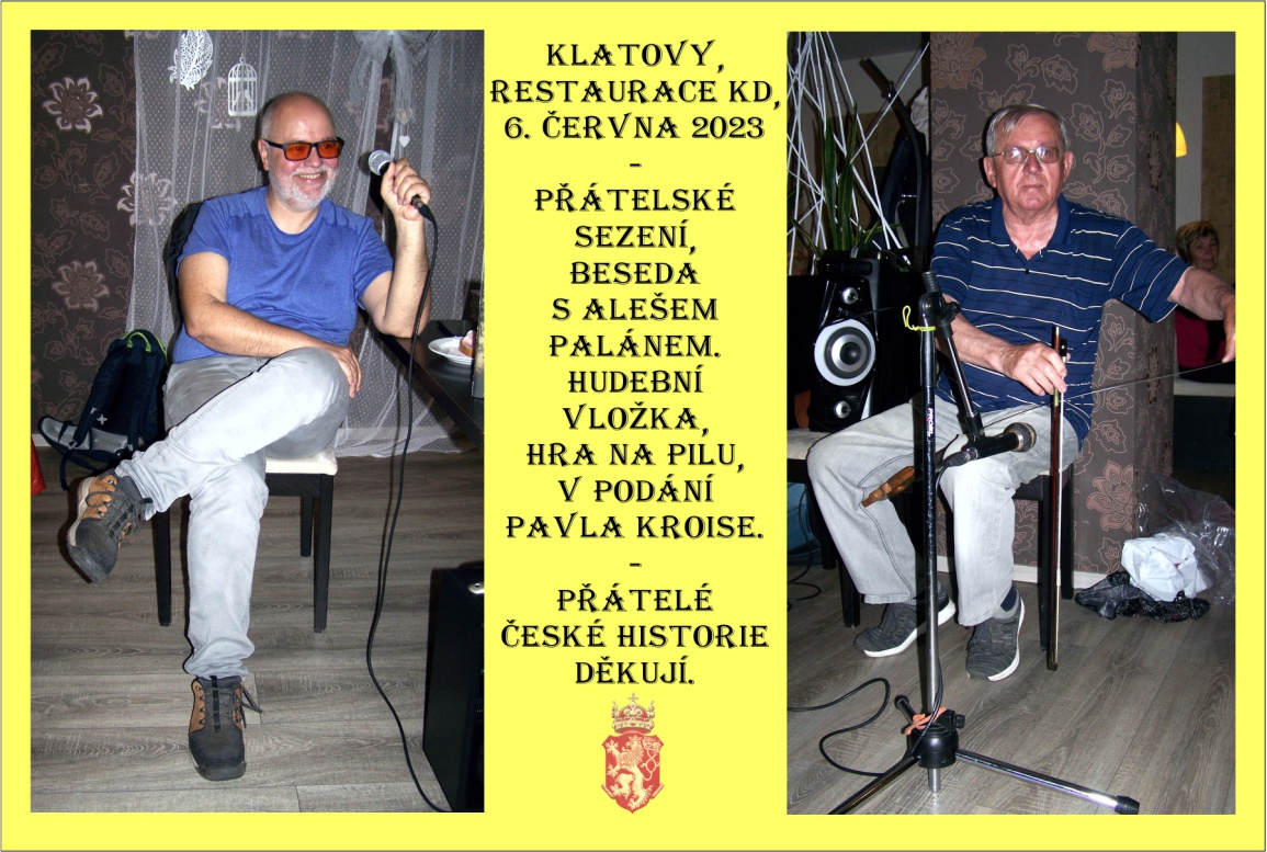 Úžasná beseda s Alešem Palánem, spisovatelem a publicistou. Doprovodní hra na pilu v podání Pavla Kroise.