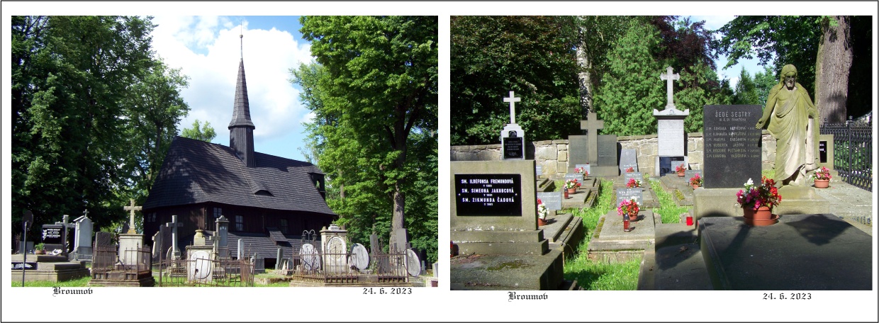 Broumovský unikátní dřevěný kostelík a hroby uvězněných řádových sester