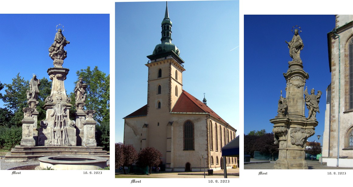 Zachráněný kostel a svoz zachráněných památek v okolí.