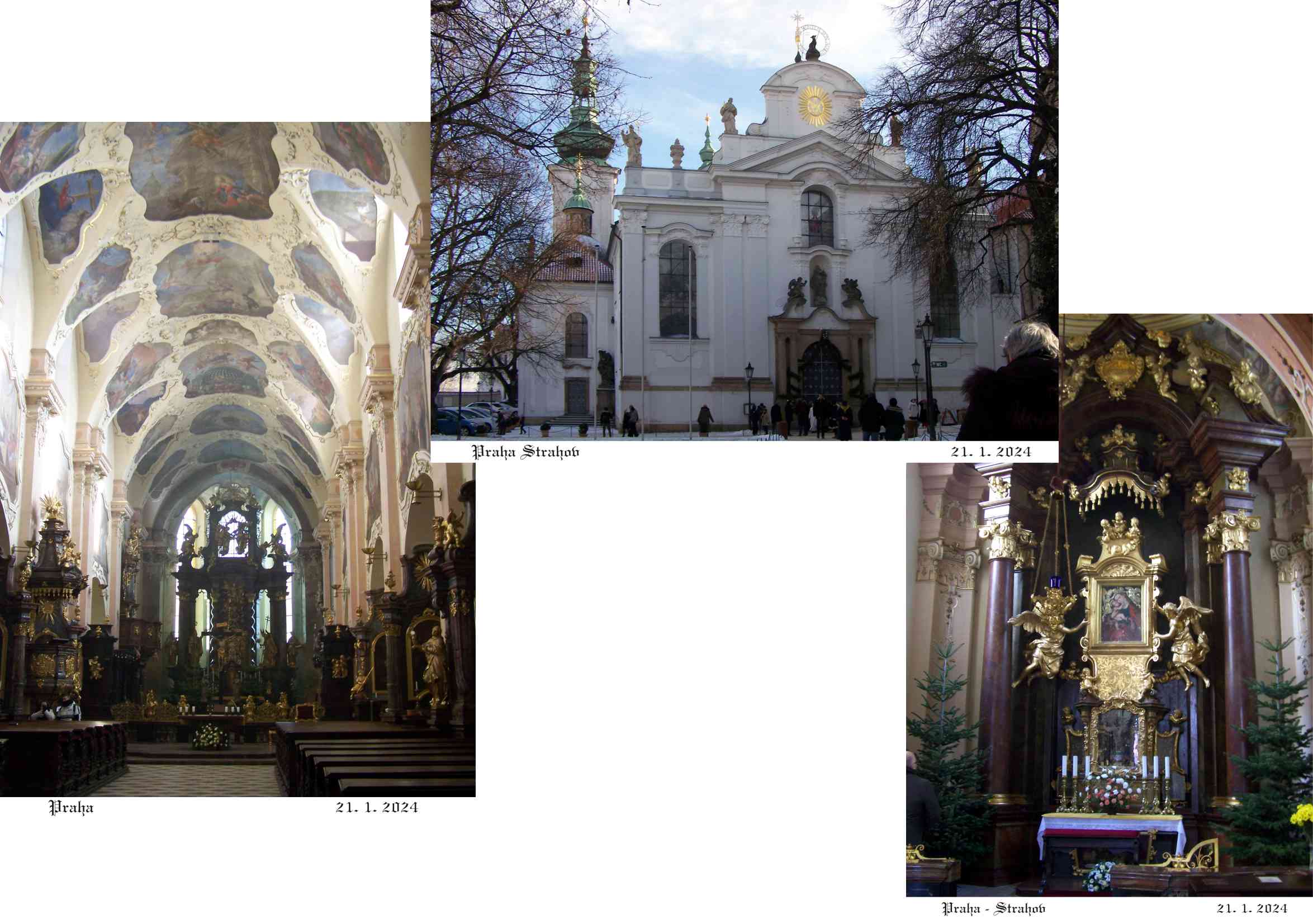 Strahovská basilika se strahovskou Pannou Marií.
