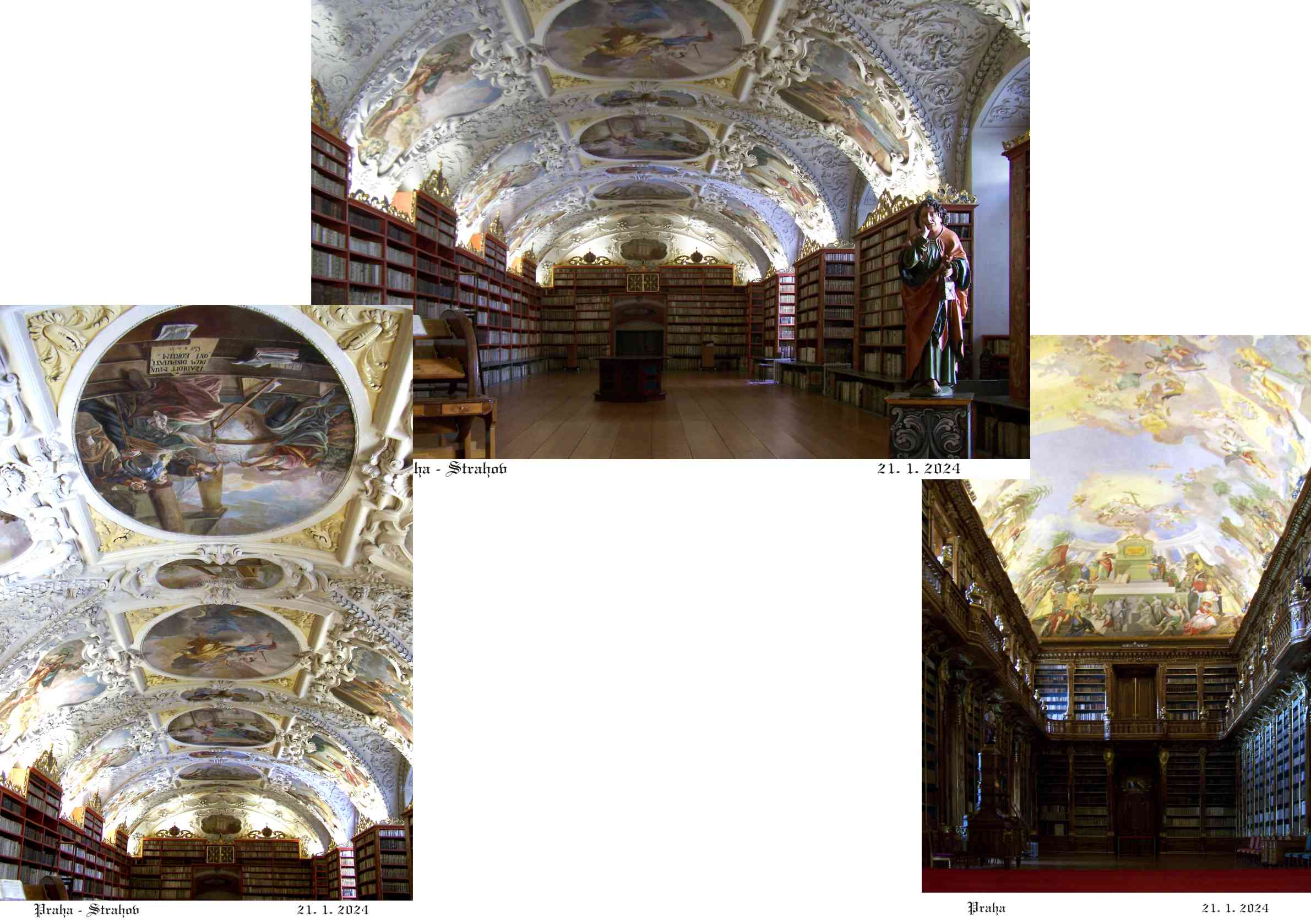 Krásou umělecké práce vynikají oba historické klášterní sály.