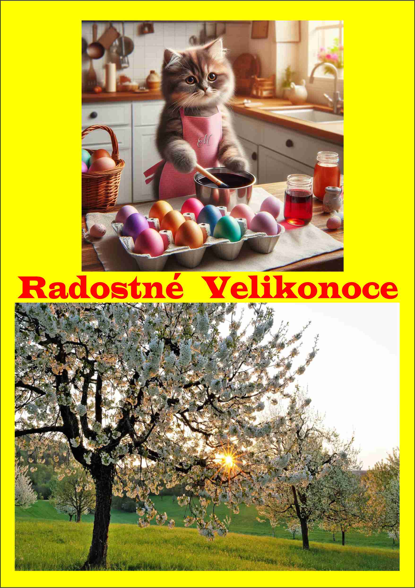 Velikonoční přání.